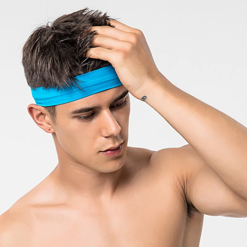 Sports Headband Anti Slip Yoga Hair Band Quick Dry Running Sweatband Workout Headbands for Women Men 2026 NEW - view 2