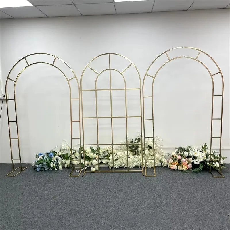 Metal Combination Arch Forest Wedding Scene Decoration Arch Background Grid Screen Birthday Stage Outdoor Decor