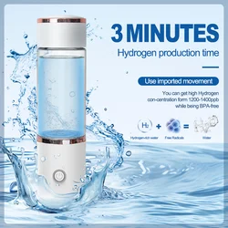 1pc 350ml Portable Hydrogen Water Generator 5 Minutes Mode High Concentration Hydrogen Water Generator New