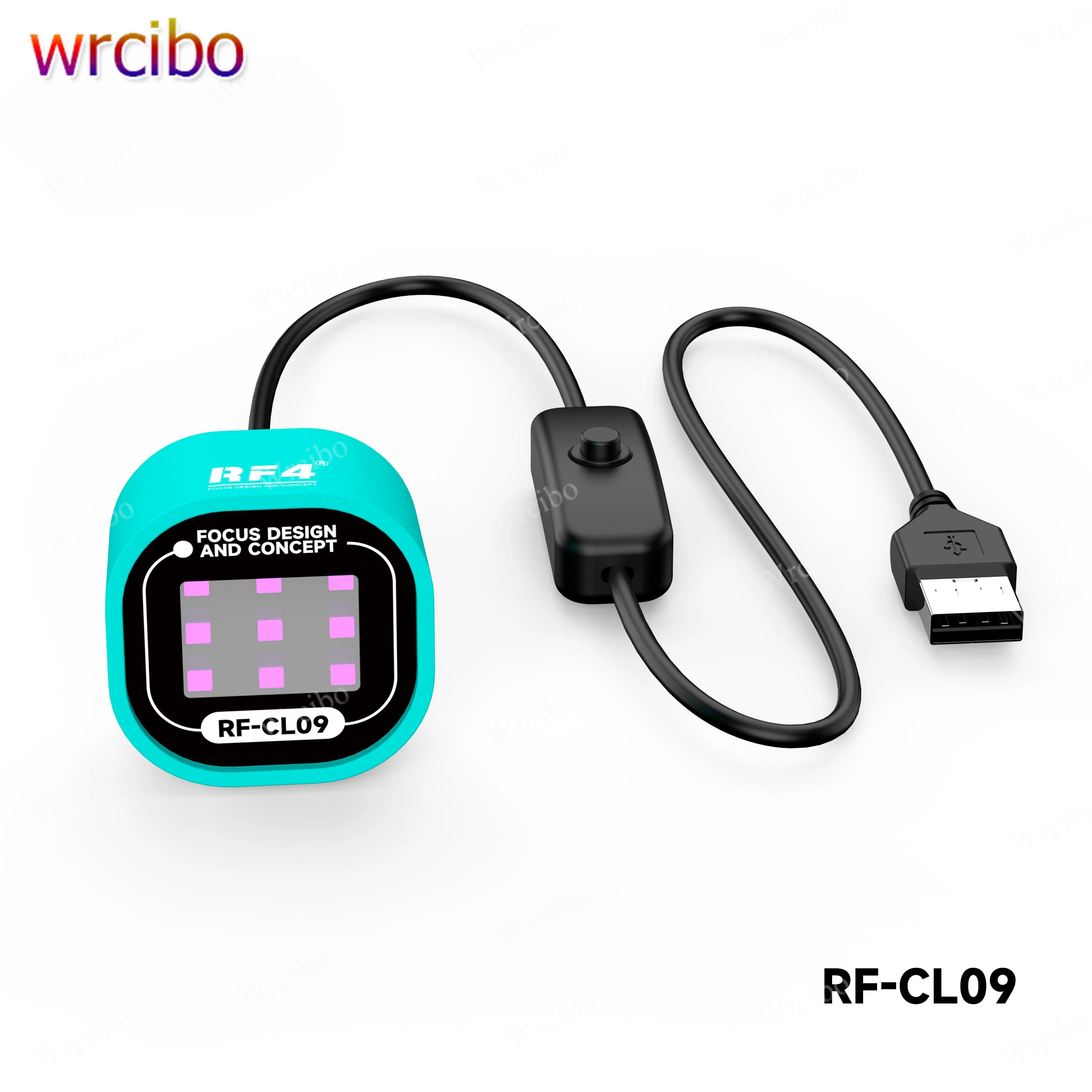 

RF4 RF-CL09 USB Powered Portable Mini UV Curing Lamp 9 Beads for Mobile Phone Repair Photosensitive Adhesive Curing