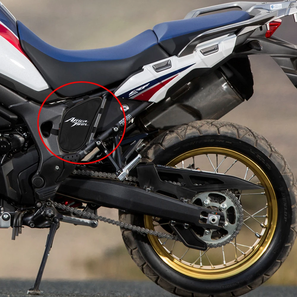 

Новая сумка для инструментов на раму мотоцикла Honda CRF1000L Africa Twin 2015-2017, боковая сумка-органайзер для хранения инструментов, ящик для инструментов