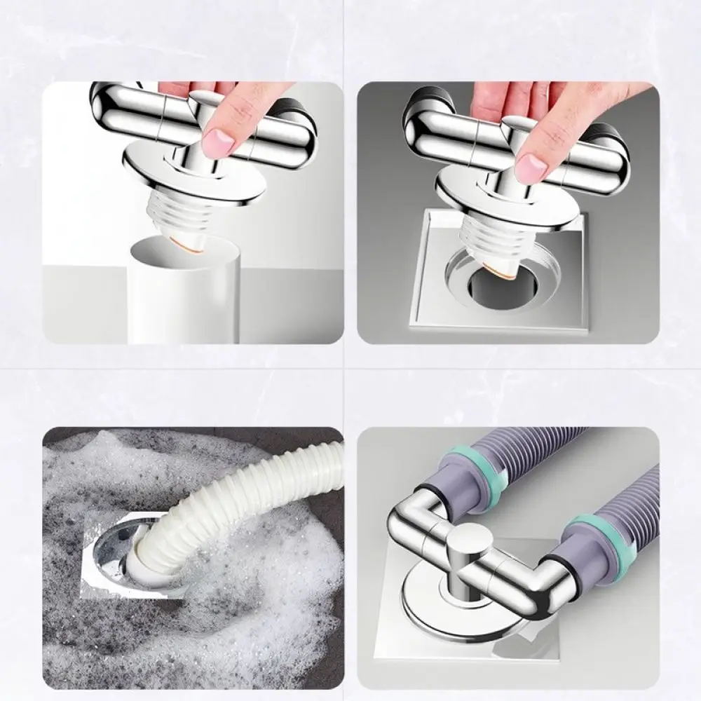 Washing Machine Pipe Diverter Three Way Drain Connector Sink Adapter Anti Overflow Bathroom Plumbing Accessories Tool