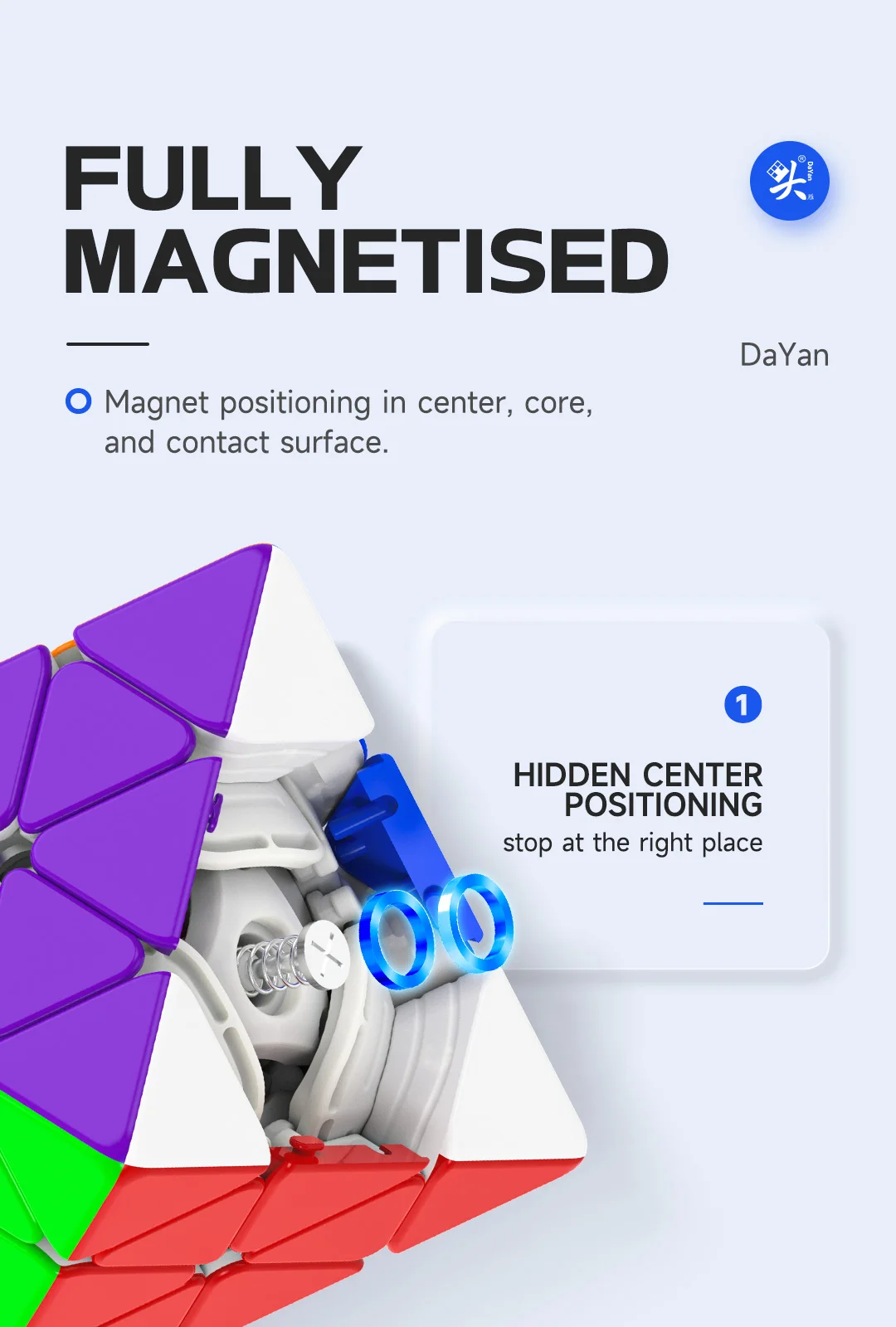 [SaoCube] Dayan Fto Rotating 3x3 Octahedron Black Core Magnetic Magic Cube Professional Fidget Toys Cubo Magico Puzzle