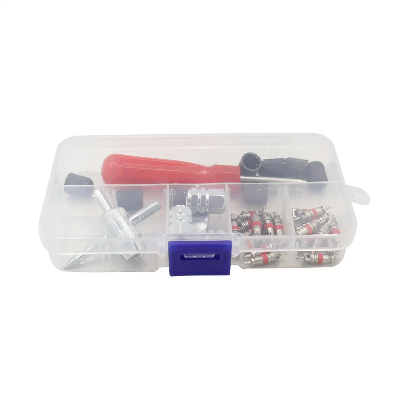 Tire Valve Stem Puller Tools Set with Storage Box Tire Repair Tool Single Head