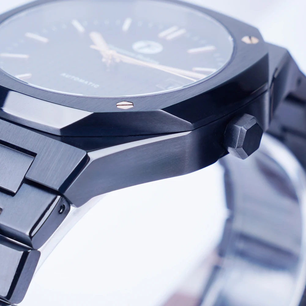 جديد غد أزياء الرجال الساعات الميكانيكية ووتش NH35 حركة الفولاذ المقاوم للصدأ 316L الفولاذ المقاوم للصدأ الكلاسيكية ووتش للماء #2