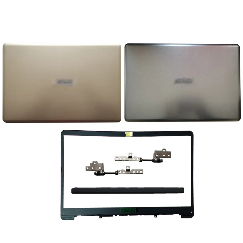 New portable lcd back cover/front frame/hinges/hinge cover for asus vivobook s510u a510 a510u x510 f510u series 15.6 inch plasti