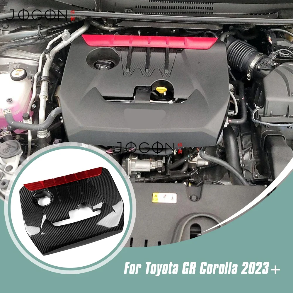 

Replacement Type DRY Carbon Fiber Car Front Engine Cover Trim Interior Accessories For Toyota GR Corolla 2023 2024 2025 2026