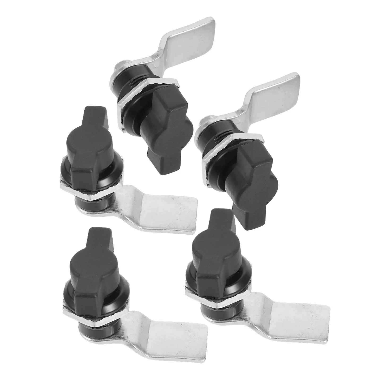 5Pcs Camper Lock Set For Metal Tool Box Mechanic Industrial T-handle Zinc Alloy Latch Cabinet Truck Toolbox Display