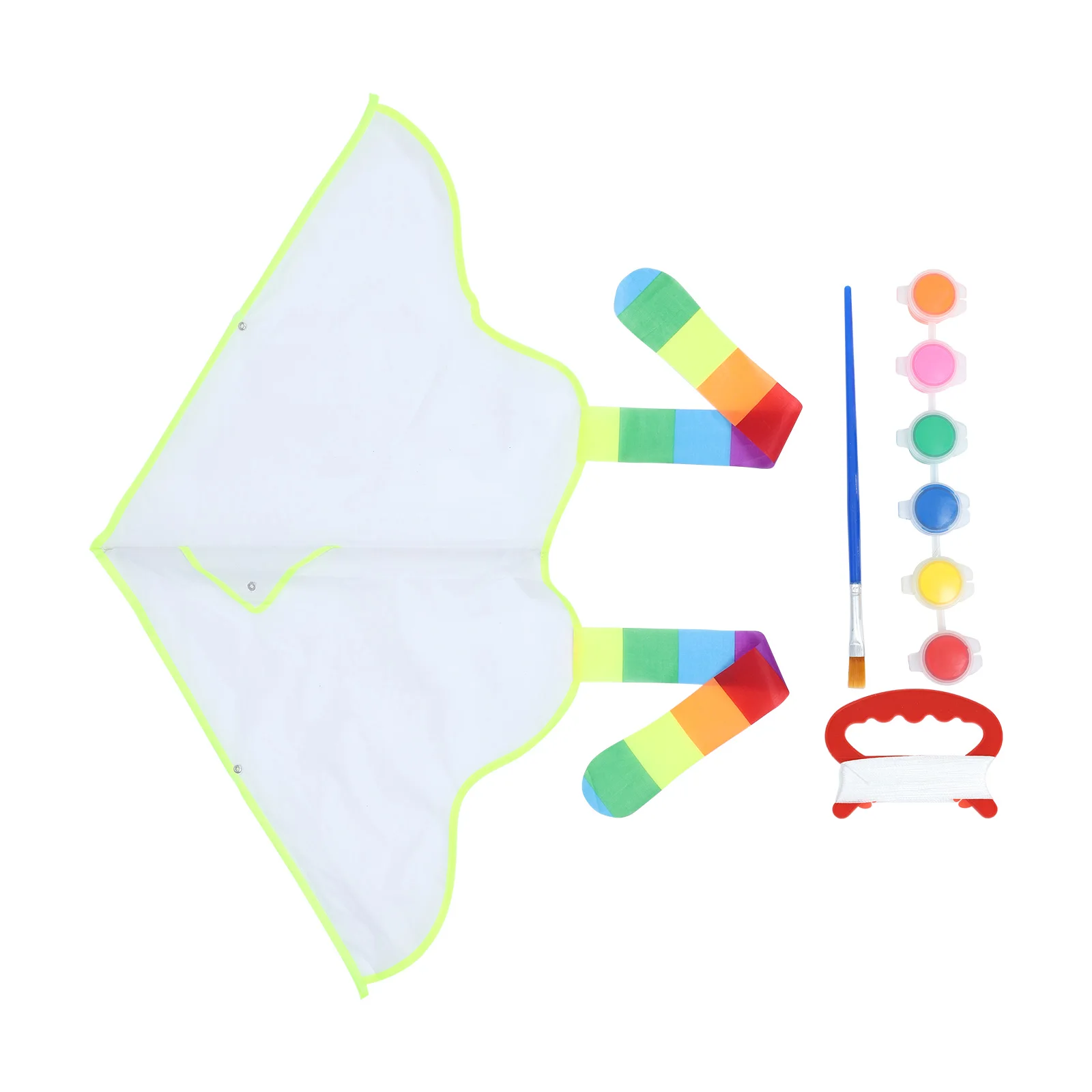 

4 set 4 Sets Blank Kite DIY Graffiti Flying Toy Polyester Kids Painting Kites Supplies Child Flight Creativity Outdoor Toys