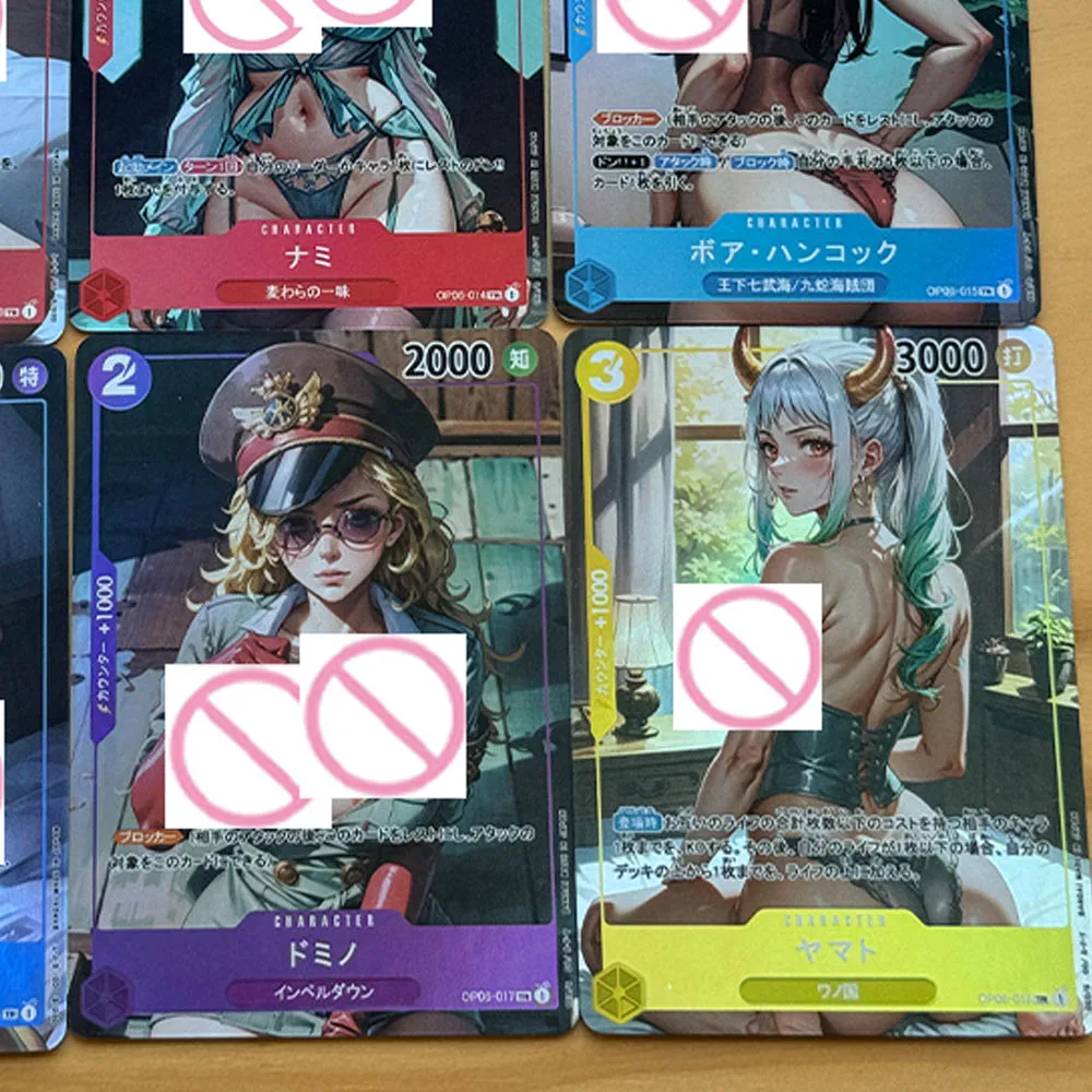 Ensemble de cartes de collection sexy Anime OPCG, CHRISTAO, Nami, Perona, grande poitrine, beauté, document réfractif, carte demi-nue flash, cadeau garçon, 9 pièces