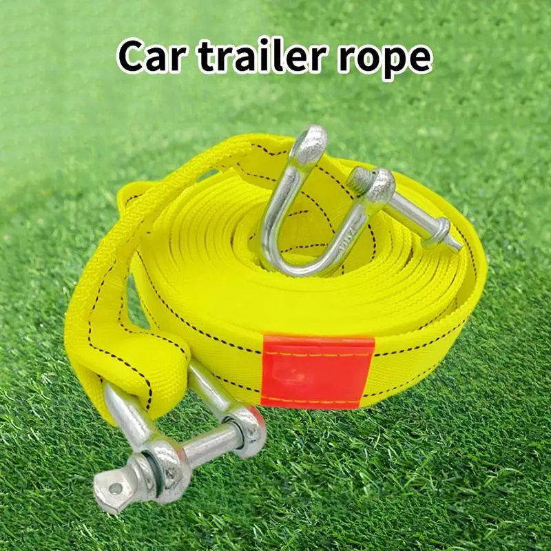 【C】4/5 Meter Tow Rope For Truck Snatch Strap Off-road Towing Ropes Trailer Winch Cable Belt Car Traction