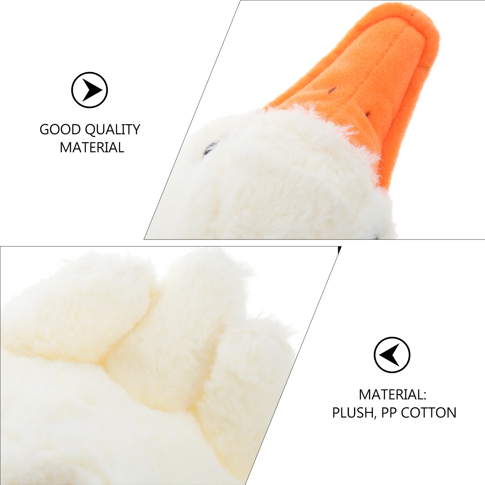 Hat for Kids Headgear Festival Headband Novelty White Plush Costume Goose Prop Cosplay Accessories