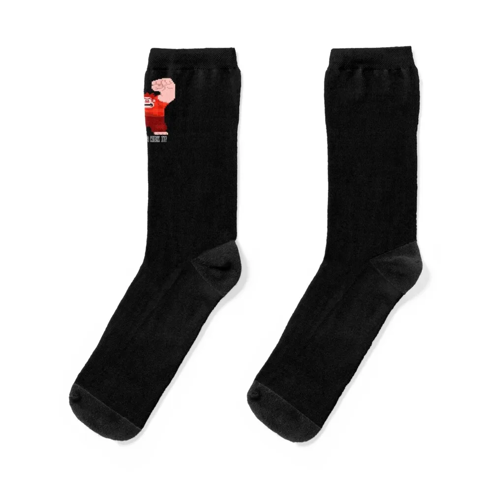 

Wreck It Ralph Gonna Wreck It Socks retro cartoon Men's Hiking boots Ladies Socks Men's