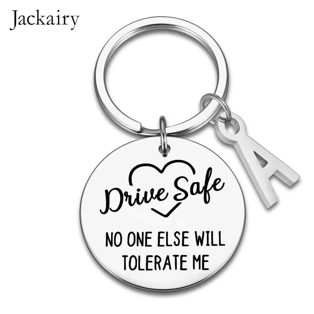 Drive Safe Keychain Gifts for Boyfriend Husband Dad Birthday Valentines Charms Keyring for Men Him From Wife Girlfriend Mom