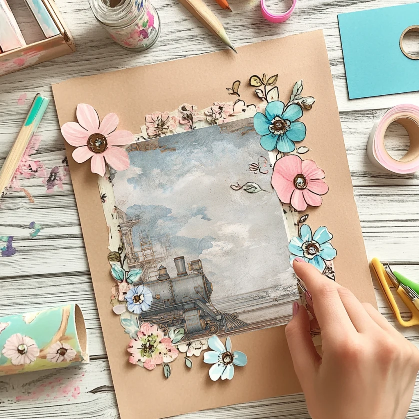 36 Sheets 6"x6" Scrapbook Paper Pack: Starlit Watercolor Splashes – Ignite Scrapbooking, Origami & Cosmic Craft Magic.