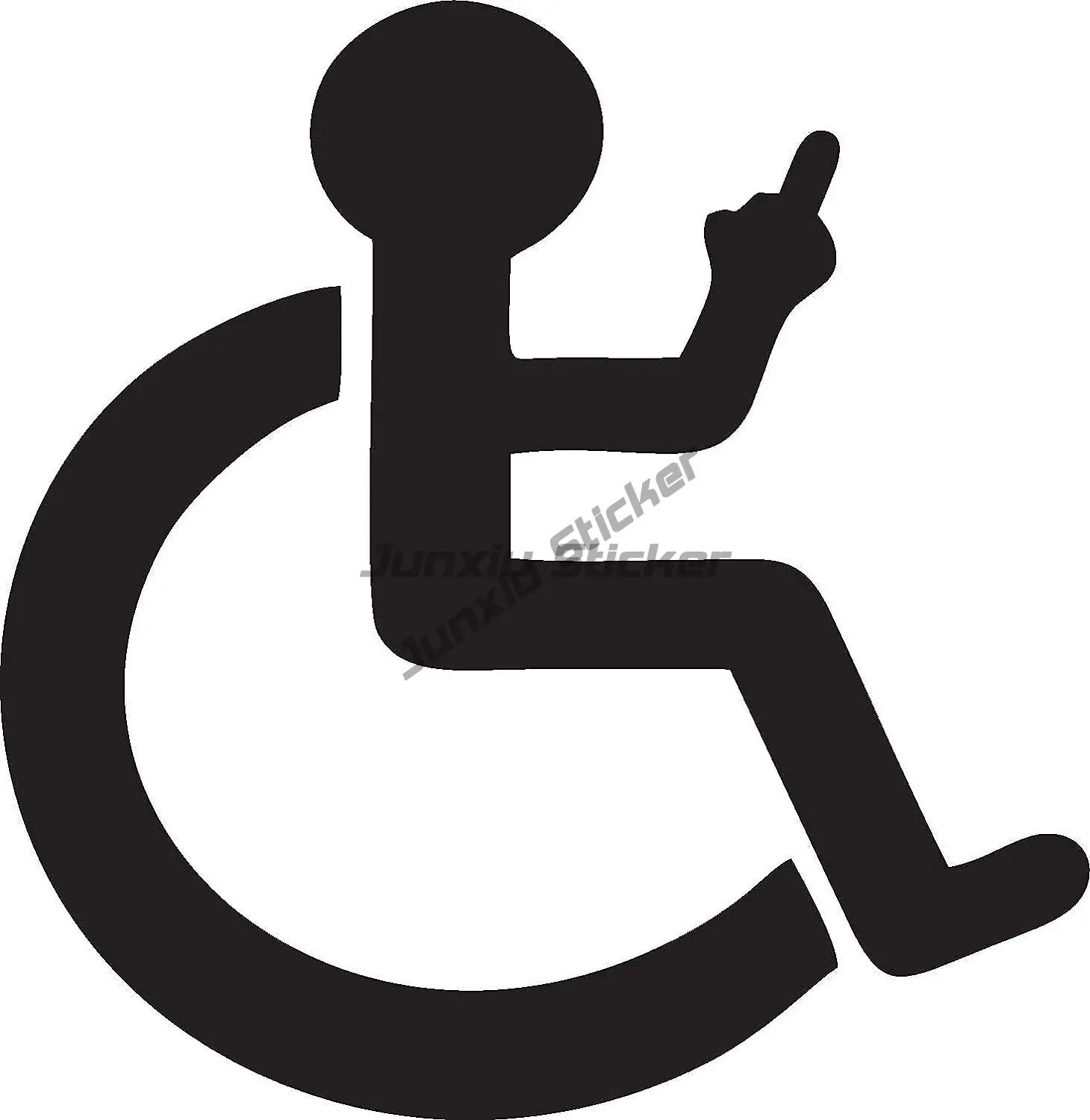 

Warning Disabled Sign Handicap Signs Car Stickers and Decal Wheelchair Sign, Waterproof Door Protector Side Window Decal
