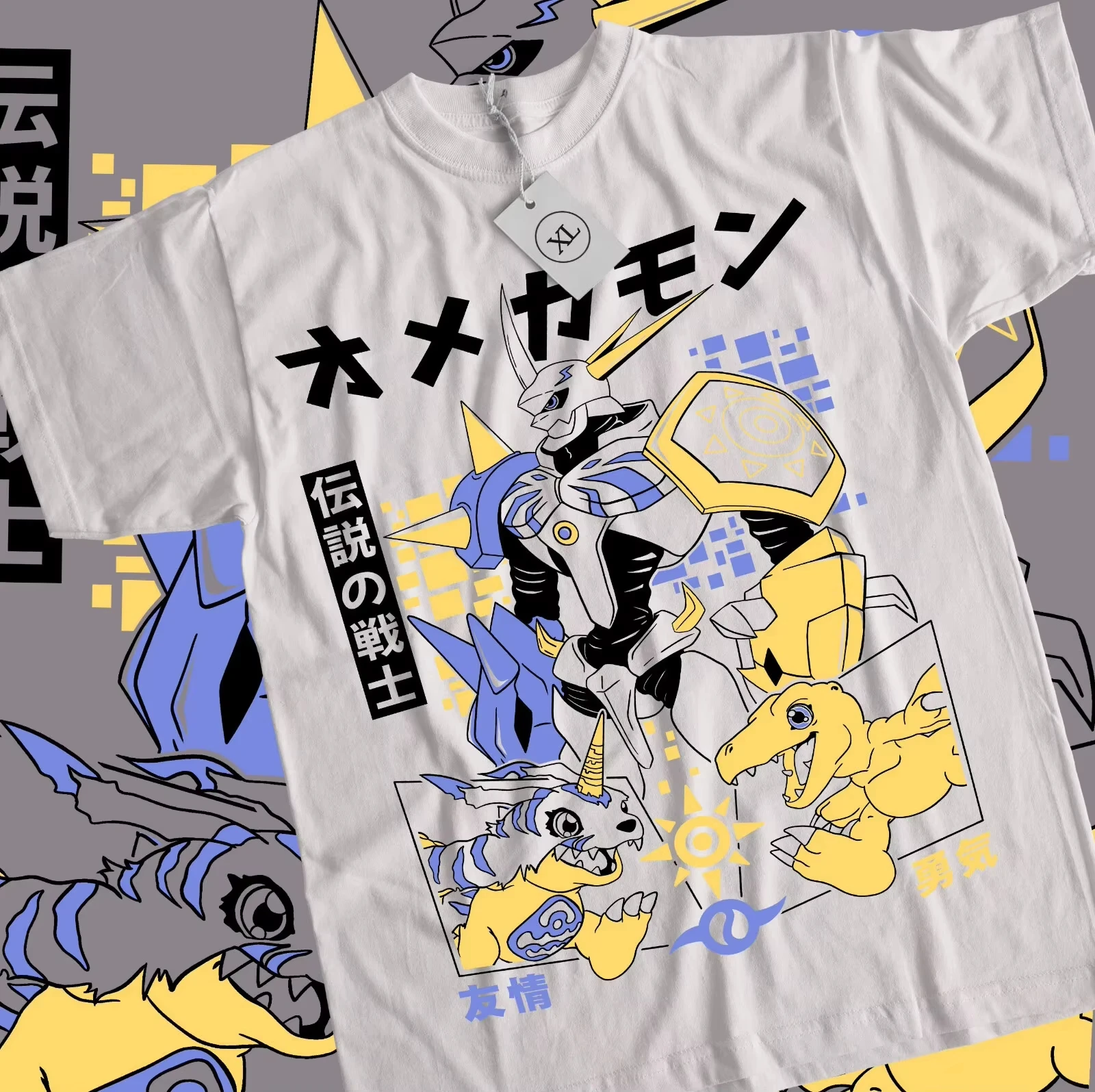 Digimon Adventure Anime Magnamon Printed T-shirt Summer Men's and Women's T-shirt Trendy Loose Casual Short Sleeve 2026 New Tops