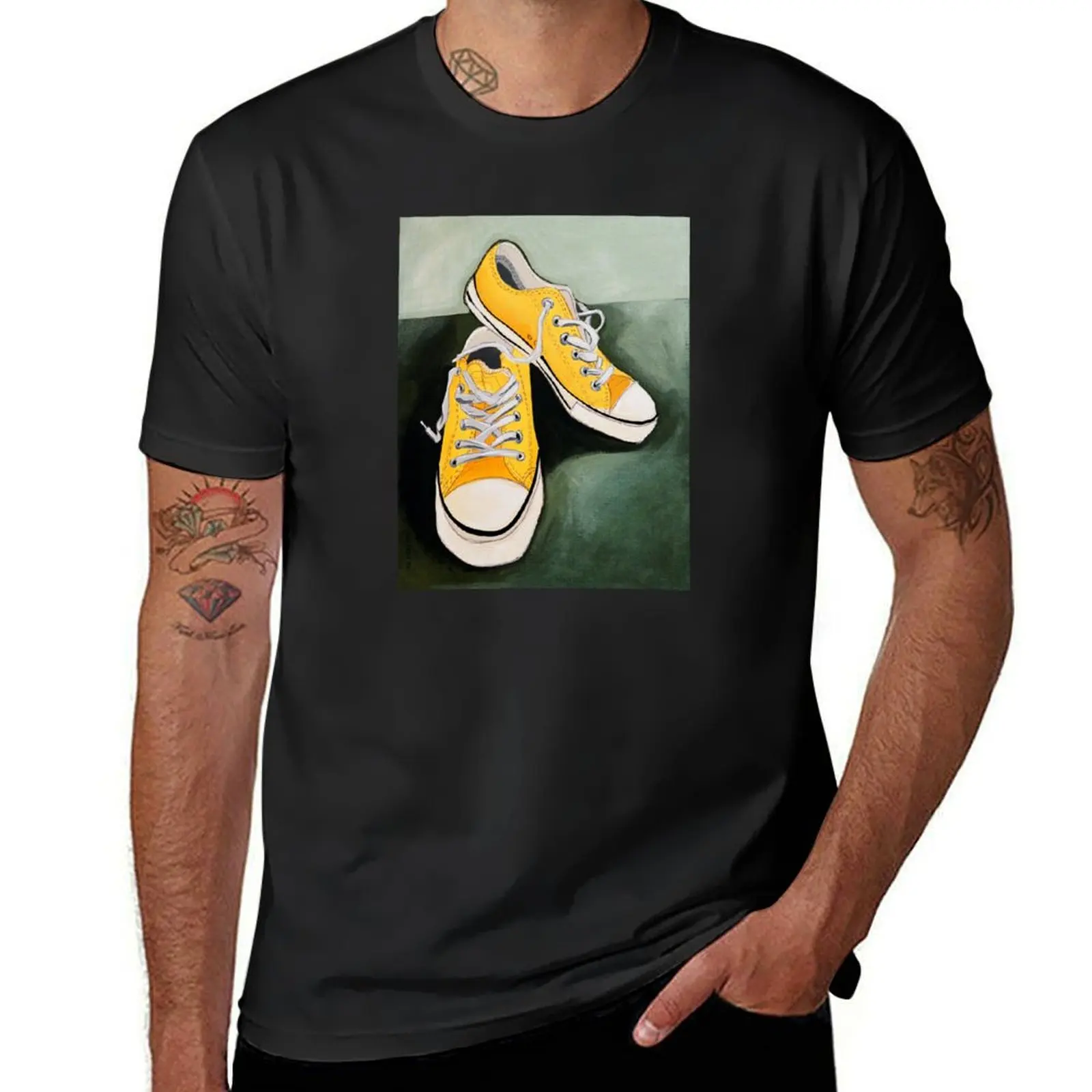 

Yellow Shoes T-Shirt kawaii clothes shirts graphic tees blanks mens graphic t-shirts hip hop