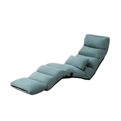 Sofá cama tapizado moderno para interiores, tumbona reclinable, plegable y ajustable, 5 colores