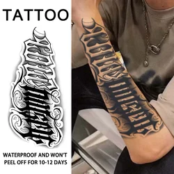 1Pc Dark and Cool Temporary Tattoo Sticker, Long-lasting and Waterproof, Realistic Fake Tattoos for Man and Women, For Arm, Leg.