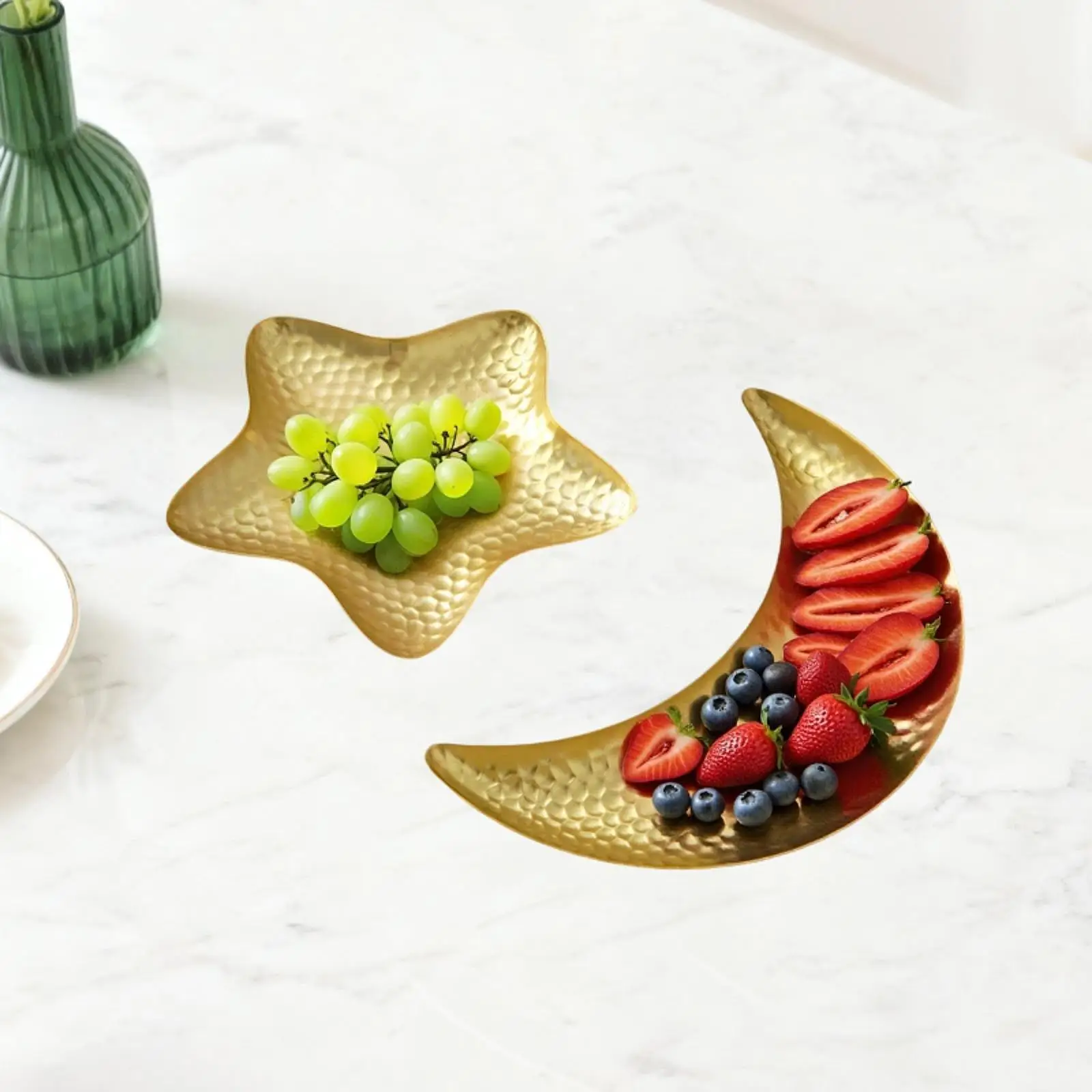 طبق حلوى هدية القمر والنجمة، صينية عيد مبارك لتناول الطعام في مطبخ الزفاف