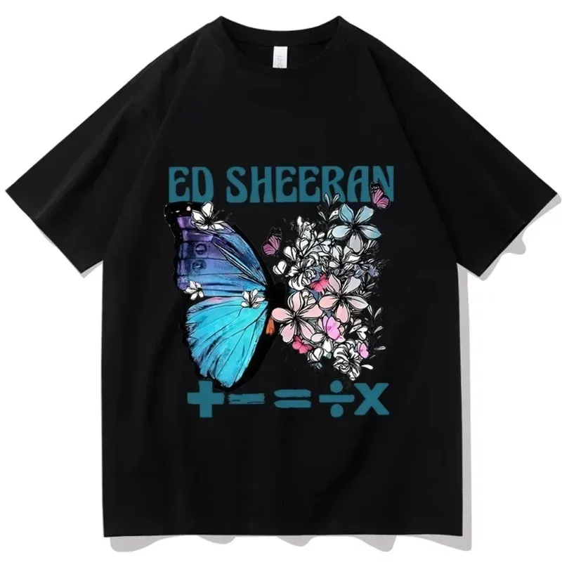 Sommer Ed Sheeran Shirt The Mathematics Tour Shirt Ed Sheeran Merch Ed Sheeran Fan Geschenk Damen Hals Kurzarm Shirts Unisex