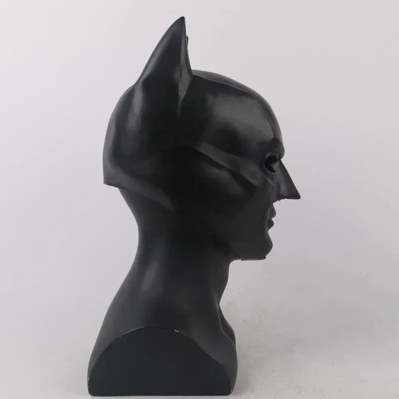 Cosplay máscara de morcego bruce wayne acessórios halloween rpg adereços látex anime masculino crianças brinquedo