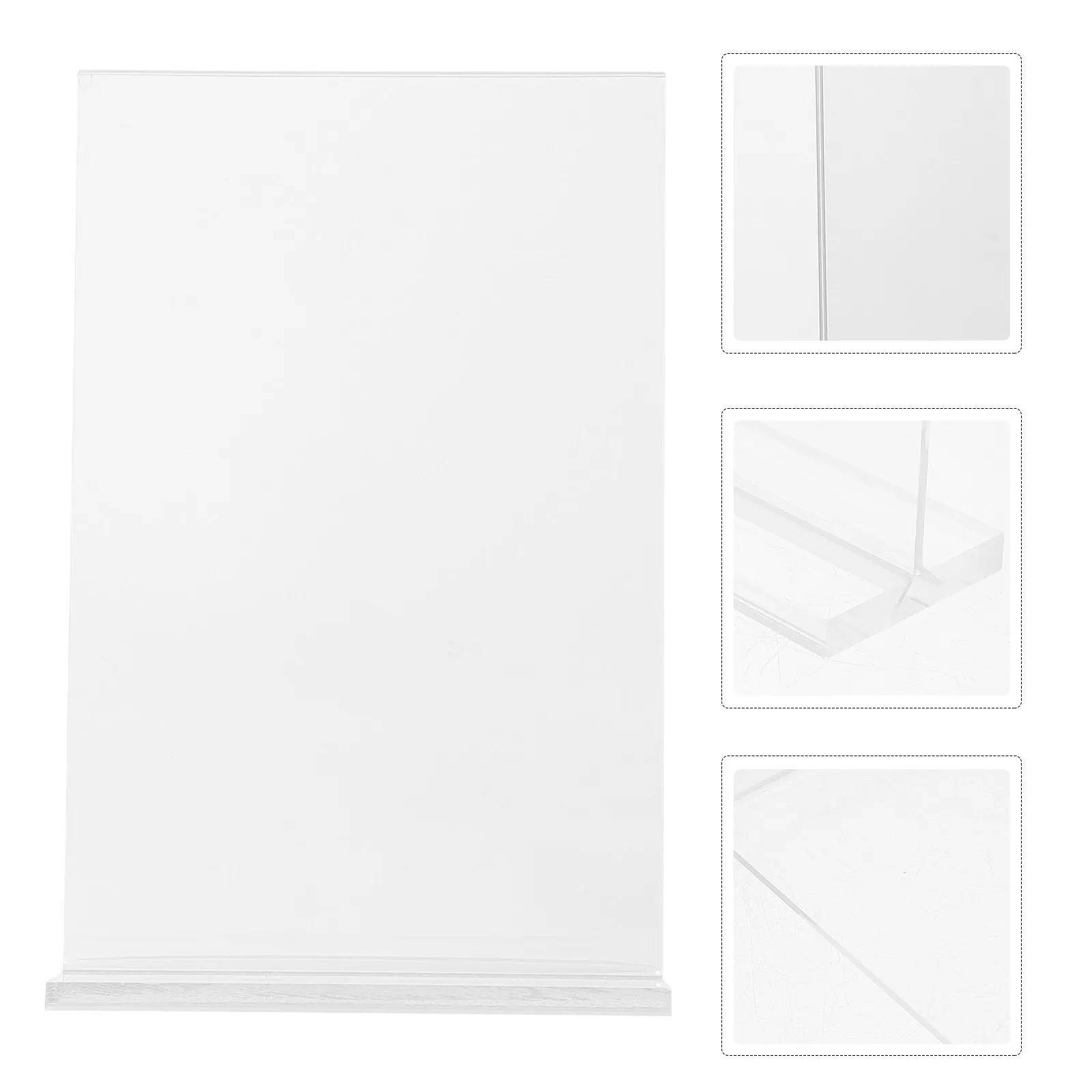 6 pcs Display Holder Card Office Halloween Christmas New Year Acrylic Menu Display Stand Acrylic Sign Stand Desk Display Stand