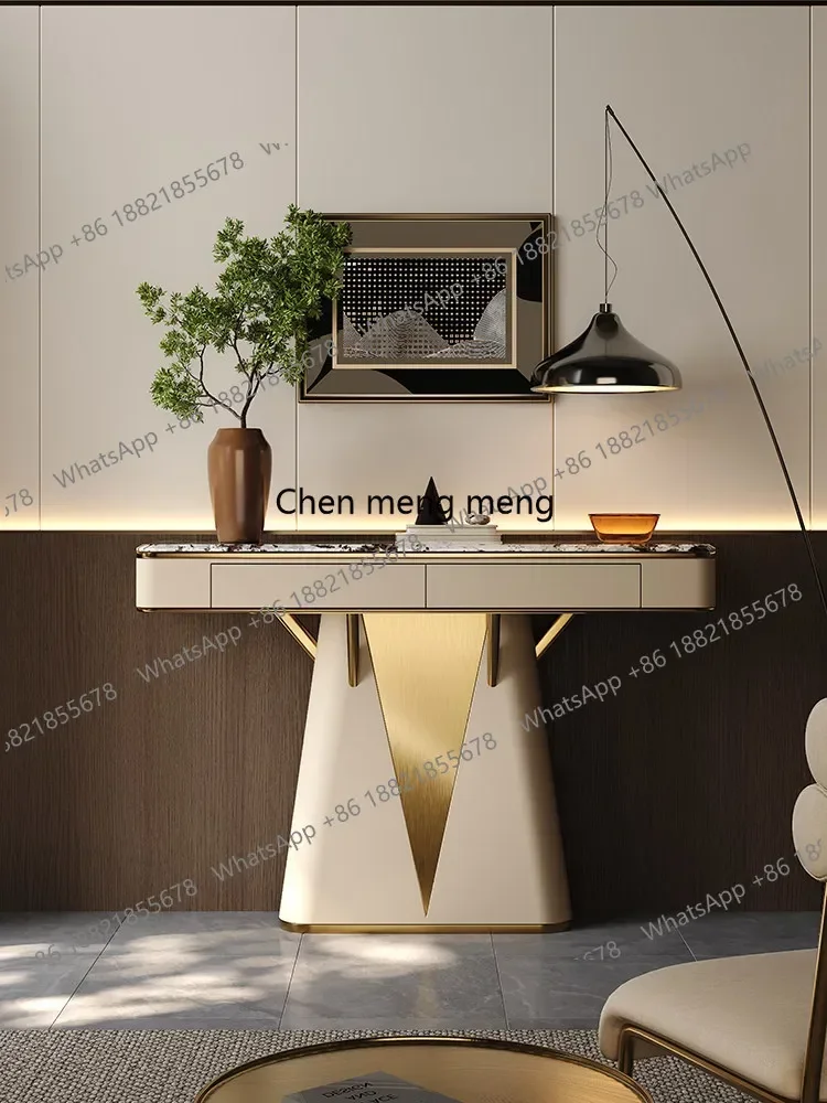 N138  Italian light luxury, entryway modern simple entry villa living room home storage cabinet
