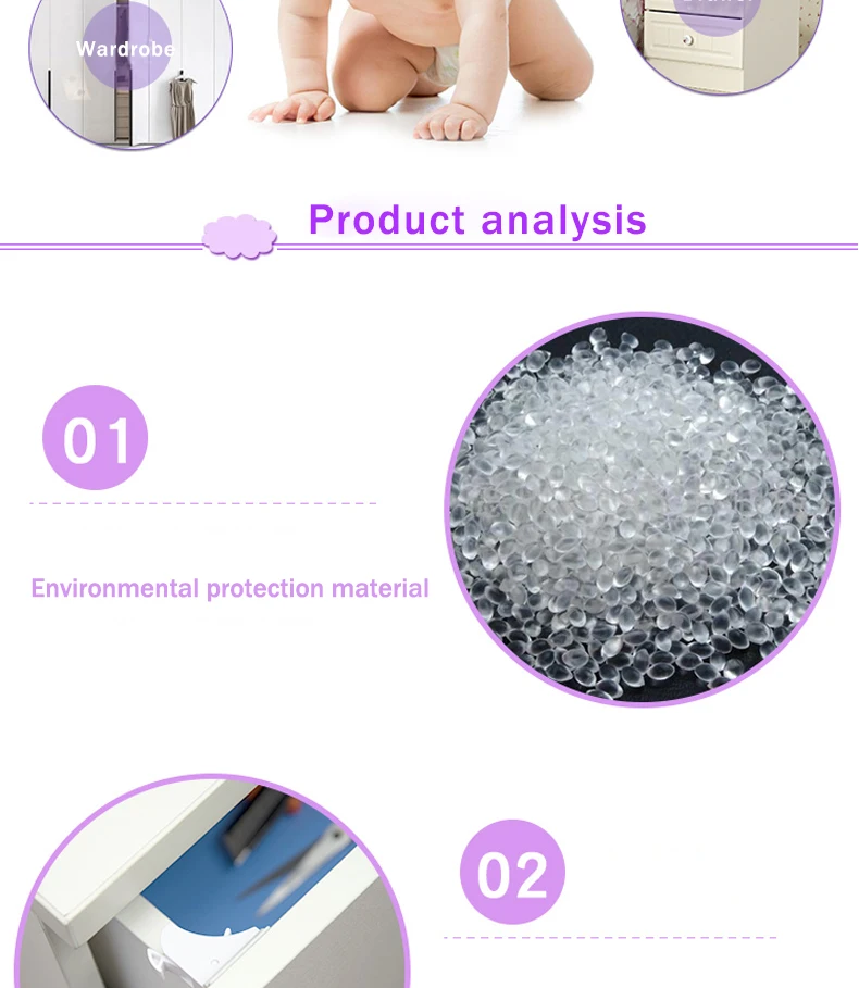Unsichtbarer Schutzverschluss für Kinder, Baby-Sicherheitsschloss, Magnetischer Kindersicherheitsverschluss, Schubladen- und Schranktürsicherung – Detail 3
