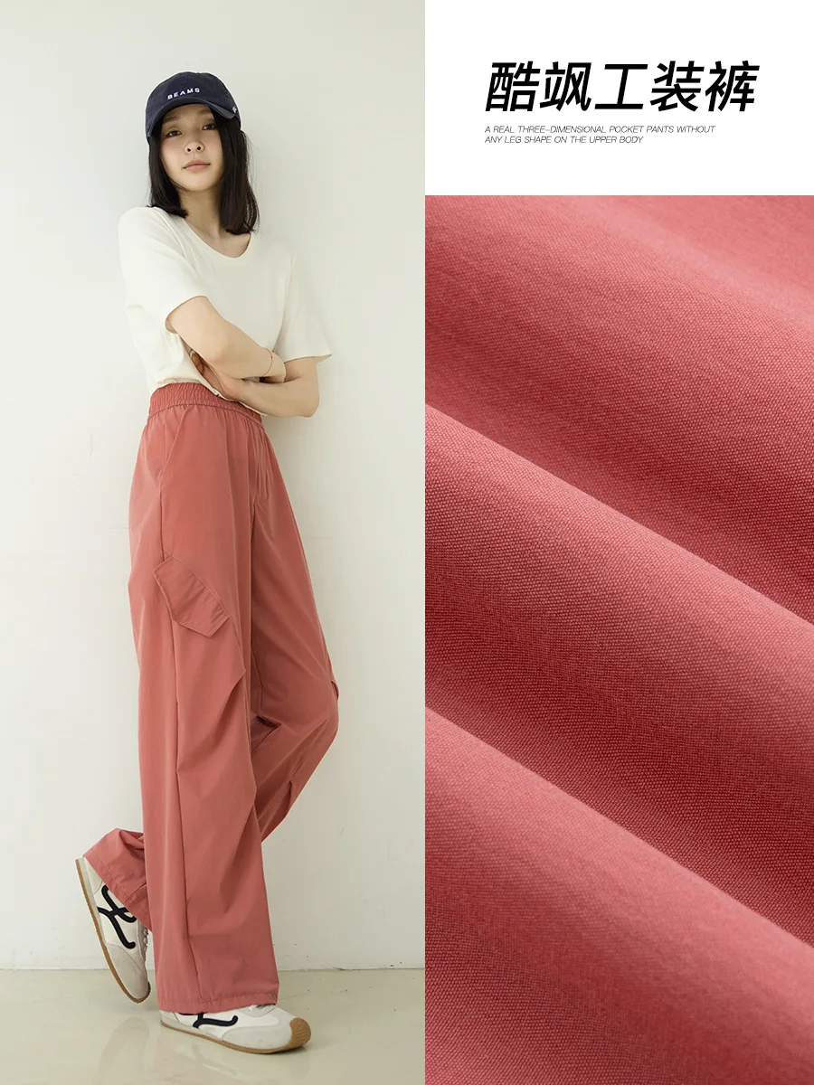 Calças de perna larga cintura alta fenda das mulheres inverno dupla camada relaxado ajuste punk grunge streetwear calças highstreet respirável ol