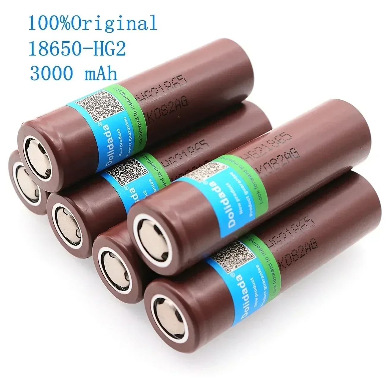 AAA  New Dolidada 100% Original 18650 Battery HG2 3000 Mah 3,7 V Rechargeable Battery for  HG2 18650 Lithium Battery 3000 Mah