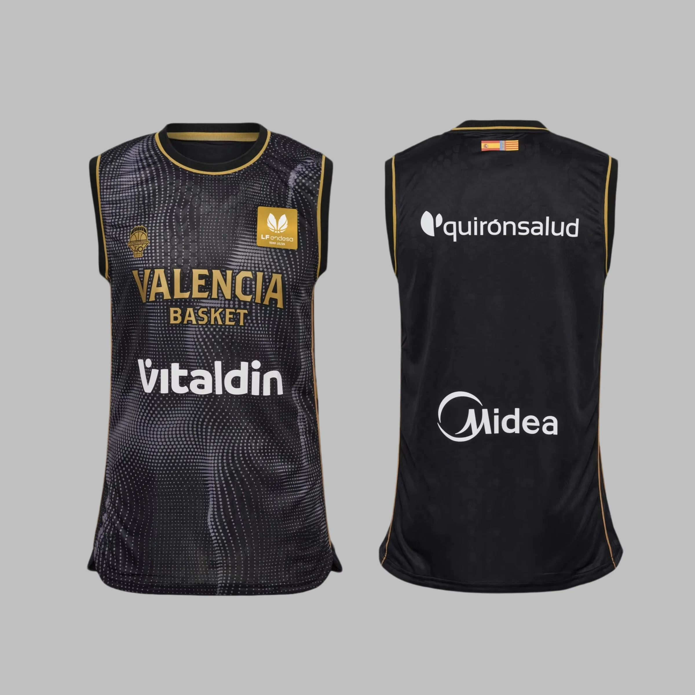 Chaleco de Baloncesto Unisex Valencia Basket Temporada 2026/27, Chaleco Transpirable sin Mangas para Hombre, Jersey de Baloncesto Urbano de Secado Rápido
