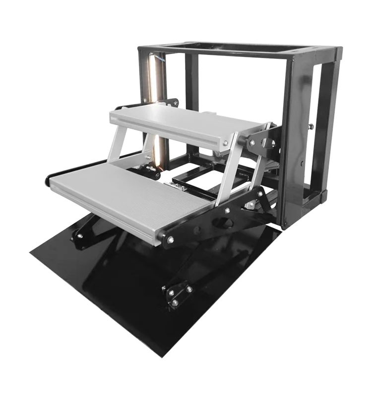 RV Step Electric Folding Carbon Steel Side Double Stairs with LED Light & Aluminium Cover for Camper Trailer Caravan