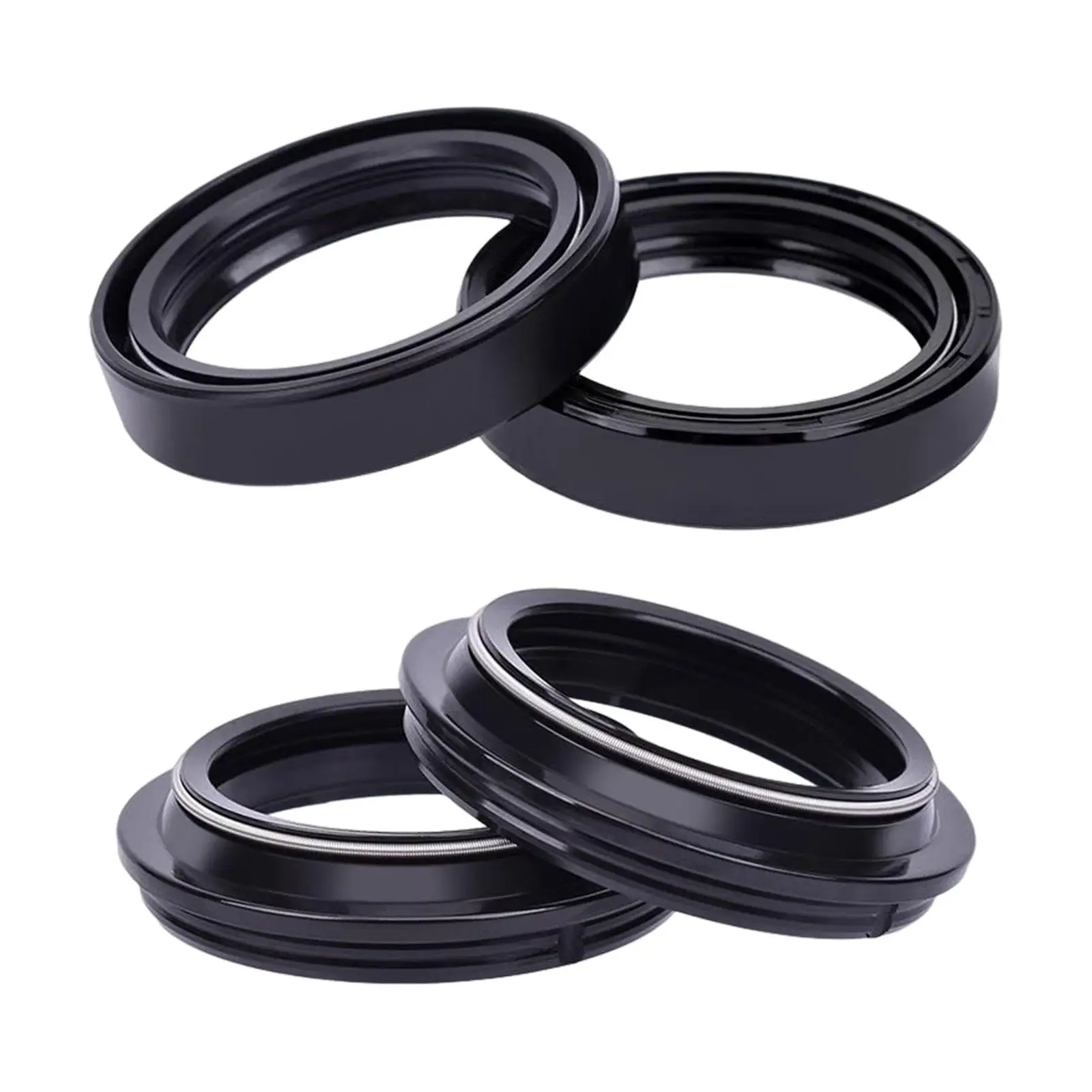Front Fork Oil Seals and Dust Seals Replacements for Honda VFR800 Interceptor 2002-2007 Repairing Accessory Durable