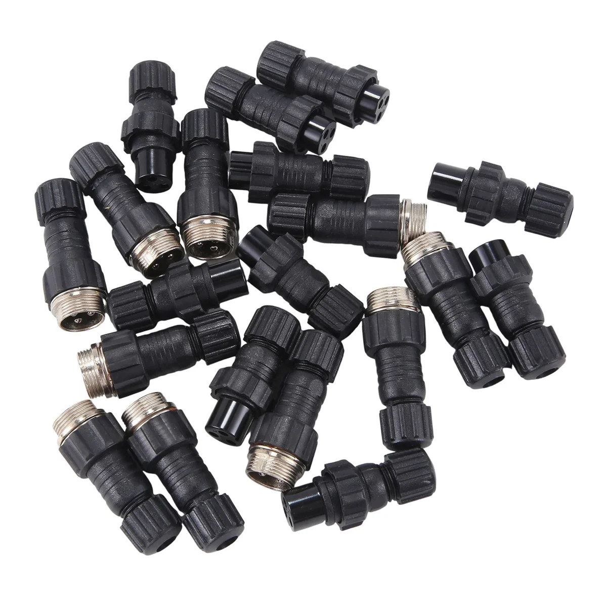 10Sets GX16 M16 QL16 Plastics 16MM Aviation Plug Male Female Docking Panel Mounted Connector