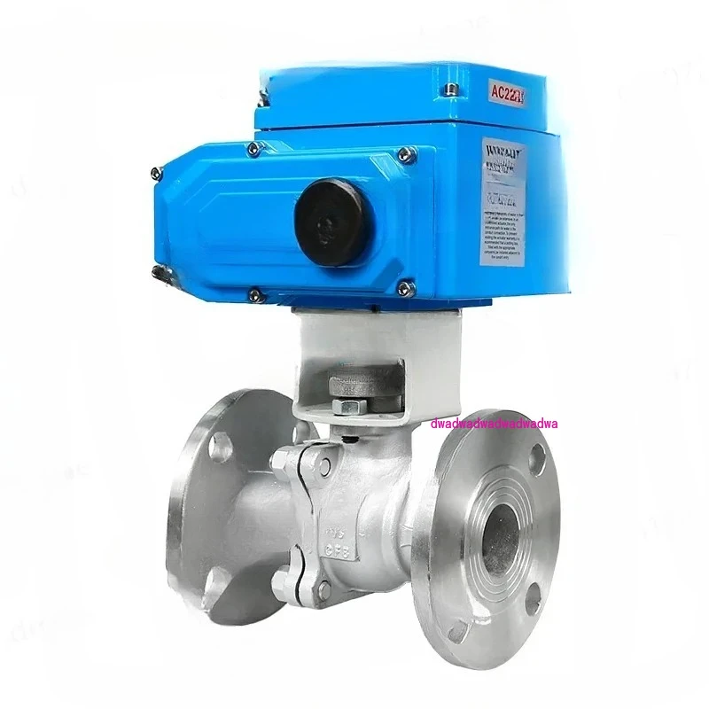 2 Way Machine Flange Ball Valve Stainless Steel Electric Motorized Ball Valve with Electric DN25 Actuator