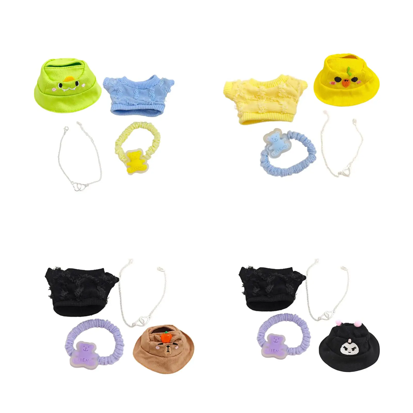 

Мини-кукольный гардероб для детей от 5 лет с футболкой и костюмами