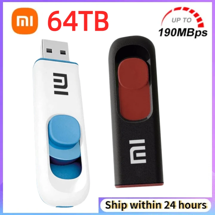 Xiaomi Metal 64TB Usb 3.0 Flash Drives 16TB High Speed Pendrive 4TB Usb Drive Portable SSD Memoria Usb Flash Disk TYPE-C Adapter