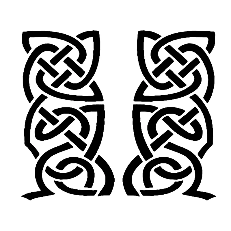 41705# 2PCS 5cm*9cm Slavic Symbols Car Stickers Waterproof Vinyl Decal Car Accessories Pegatinas Para Coche DIY Car Styling