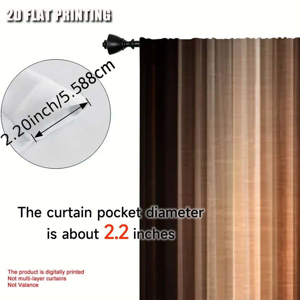 2 قطعة الستار البني البرونزية النحاس الخوخ تان قطاع مزرعة ريفي خمر الحديثة مناسبة لغرفة النوم الحمام غرفة المعيشة