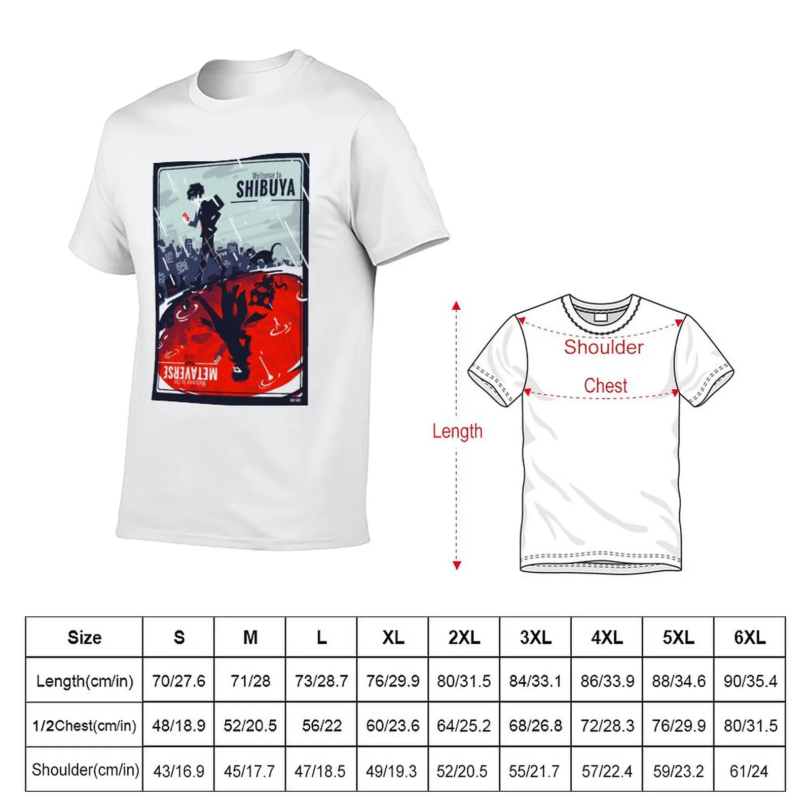 New Shibuya/Metaverse 2023 Version T-Shirt blank t shirts t-shirts man custom t shirt plain t shirts men