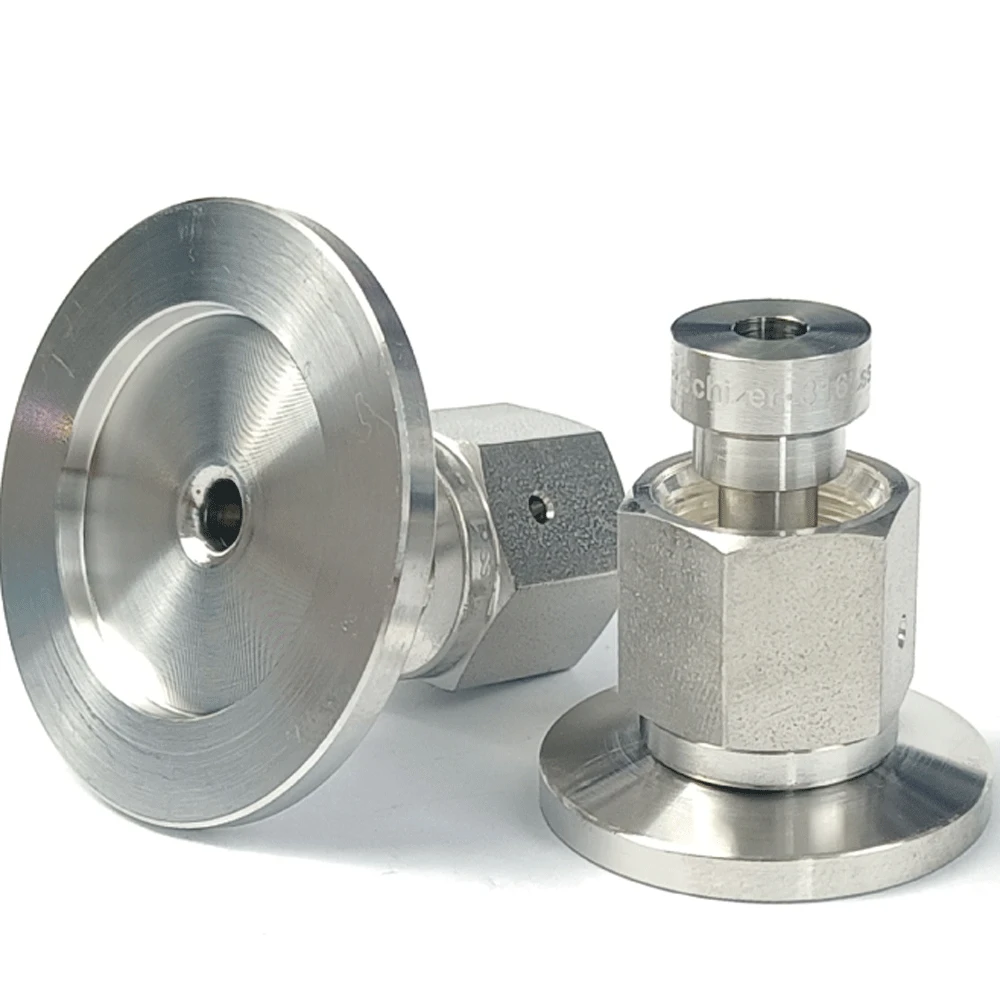 Kf/nw10/16/25/40/50 Vakuum flansch auf 1/4 "1/2" vco Stecker buchse sus316l Edelstahl rohr verschraubung verbinder kupplung – Detail 5