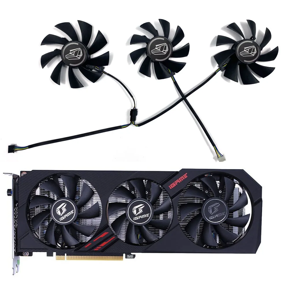 NEW 4PIN 85MM 75MM RTX2060 1660S GPU FAN For Colorful Geforce RTX 2060 Gaming ES Igame Geforce GTX1660 Ti 1660 Ultra Cooling Fan