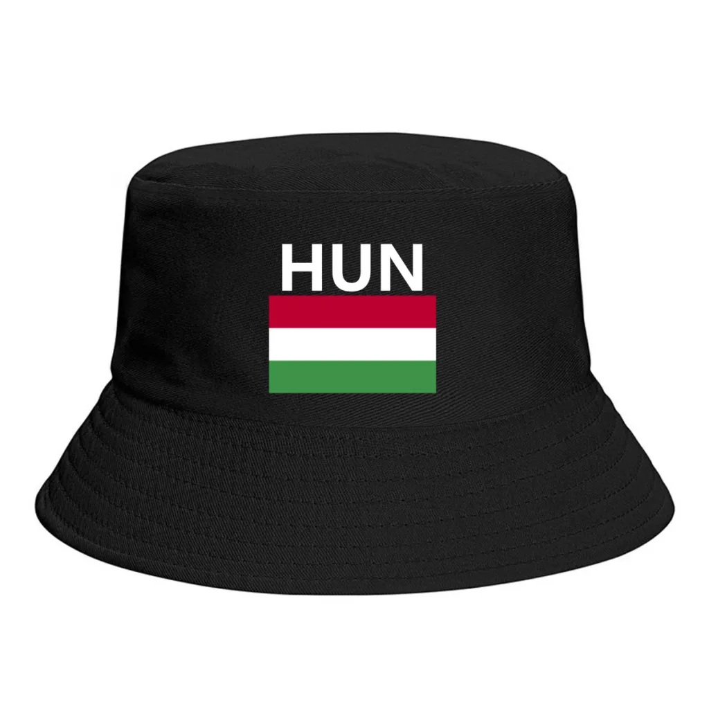 

Hungary Flag Bucket Hats Print Cool Fans Sun Shade Simple Classic Outdoor Summer Fisherman Caps Fishing Cap