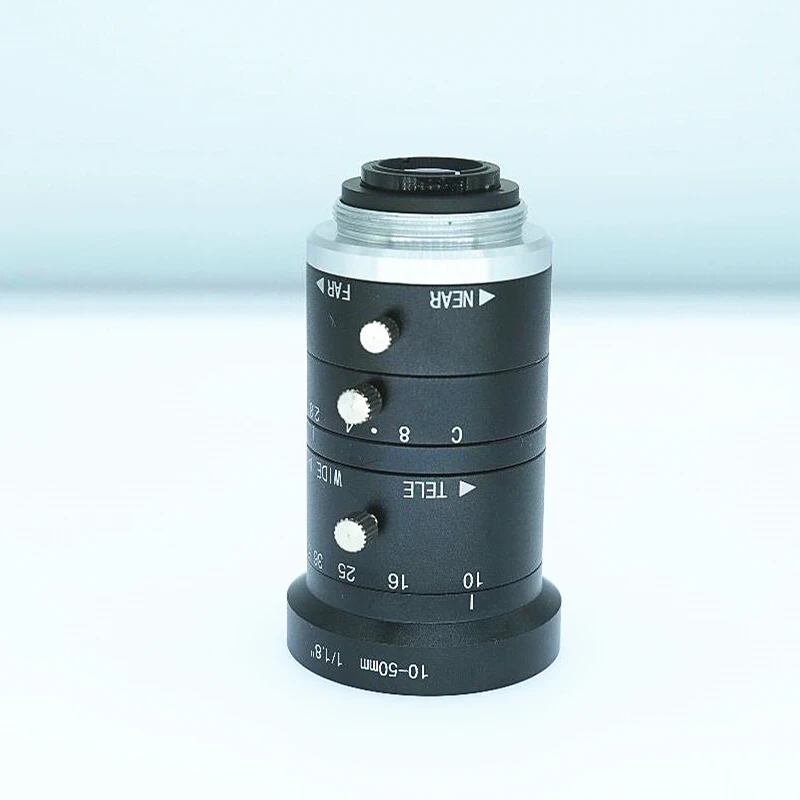 6-мегапиксельная 10-50 мм F2.8 зум-объектив с креплением C |   Датчик 1/1,8 дюйма, низкое искажение |   Промышленное машинное видение и видеонаблюдение