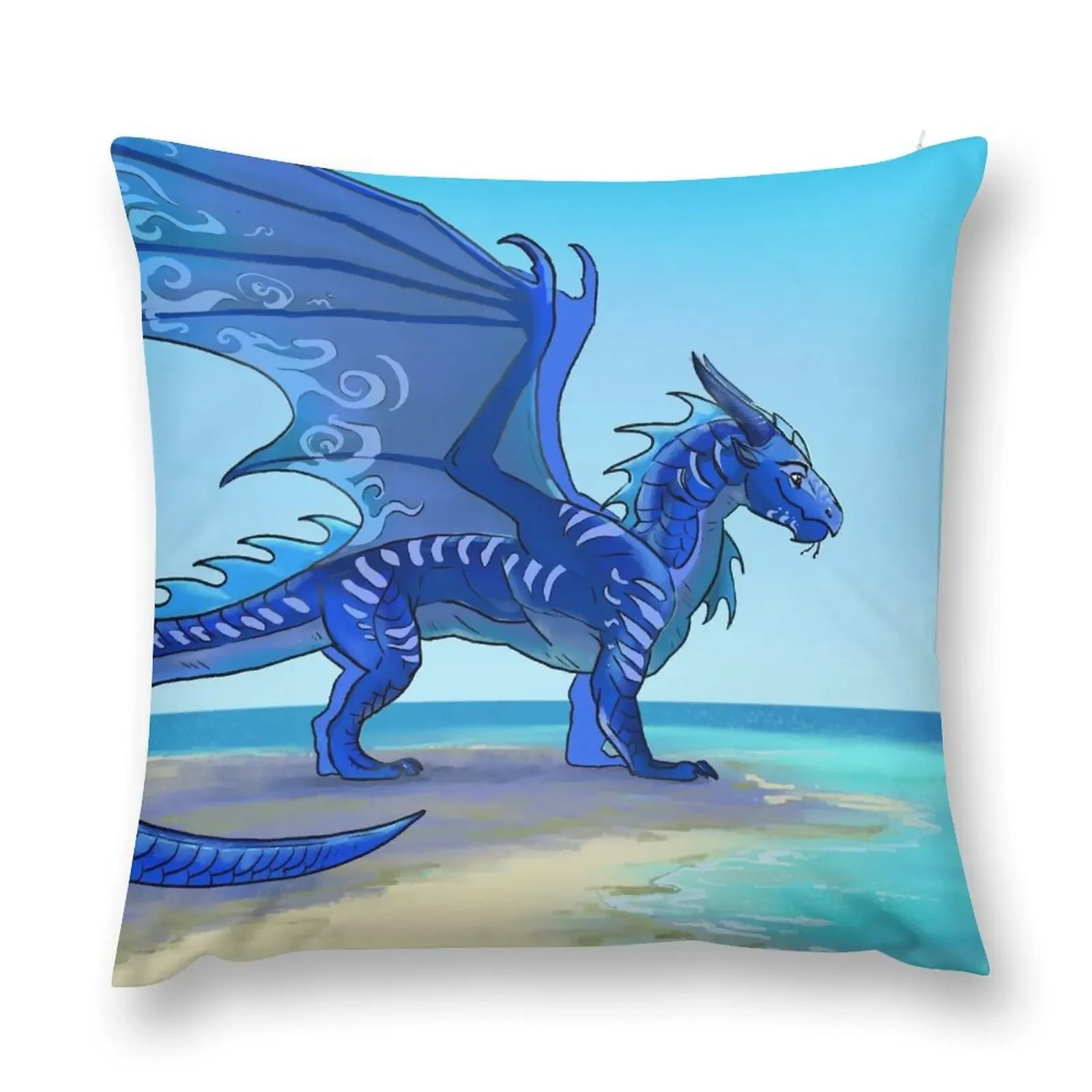 Tsunami the Dragonet by the Sea Throw Pillow Room decorating items Plaid Sofa Pillowcase Cushion Cushion Cover Set pillow