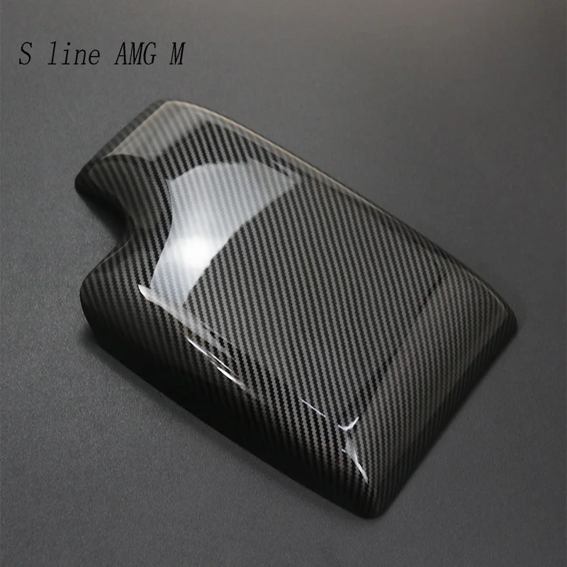 Car styling For BMW 3 Series E46 1998-2004 Carbon fiber Center Console Stowing Tidying Armrest box protect sticker cover Trim