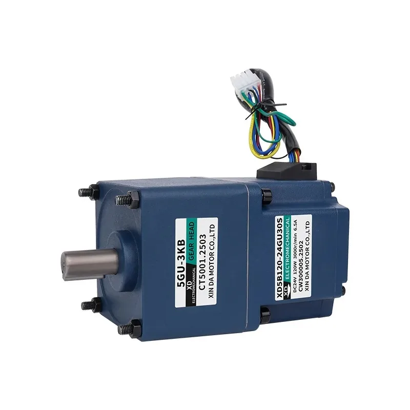 120W DC brushless deceleration motor 24V adjustable speed forward and reverse large torque low-speed micro motor