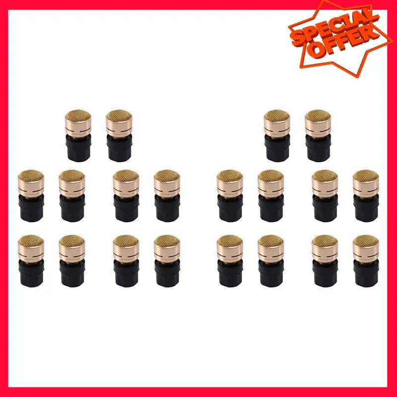 

-ESTR 20Pcs N-M182 Microphone Pickup Dynamic Microphones Core Capsule Universal Mic Replace Repair For Wire & Wireless